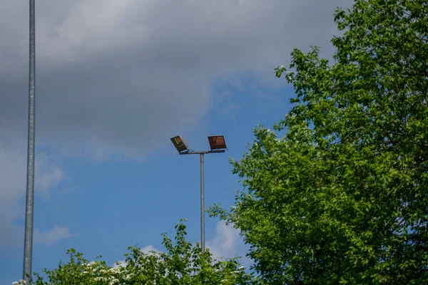 Street Lamp Front Sky — стоковое фото