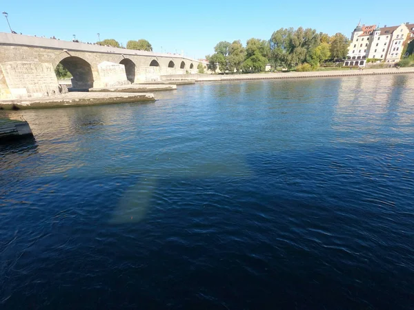 Regensburg Şehrindeki Seine Nehri — Stok fotoğraf