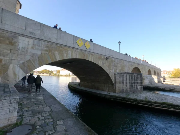 Puente Ciudad Ratisbona —  Fotos de Stock