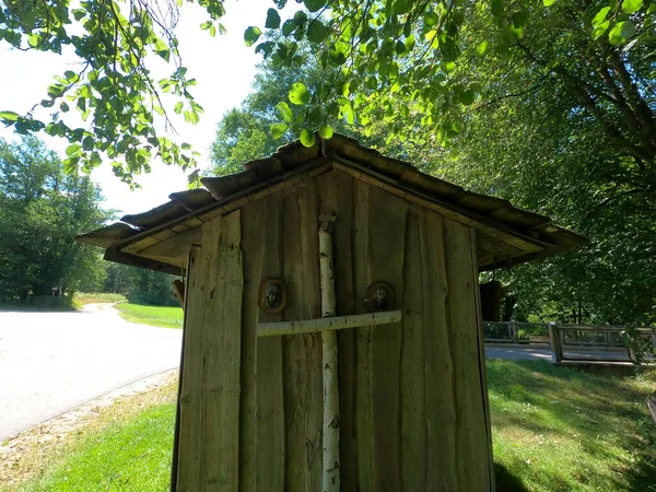 Wooden House Forest — Stock Photo, Image