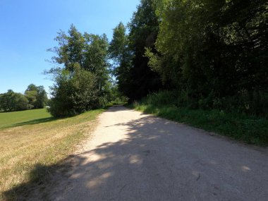 Parkta patikası olan güzel bir manzara.