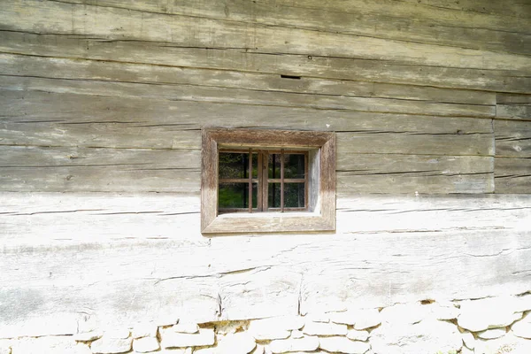 Wooden Parts Windows Doors Roof Walls Old House Garden — Foto Stock