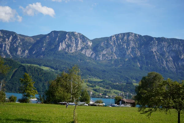 Vue Panoramique Sur Paysage Magnifique Avec Église — Photo