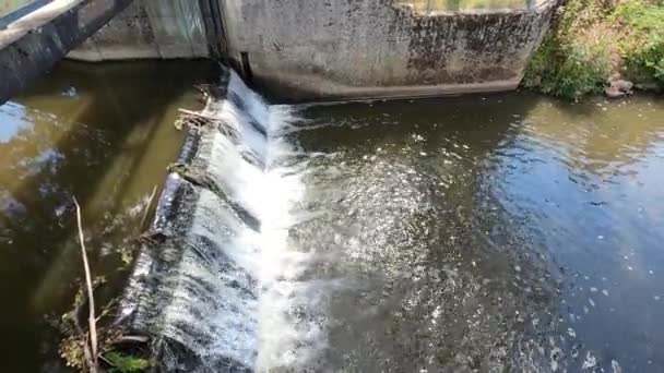 Río Danubio Con Agua Limpia Paisaje Tranquilo — Vídeo de stock
