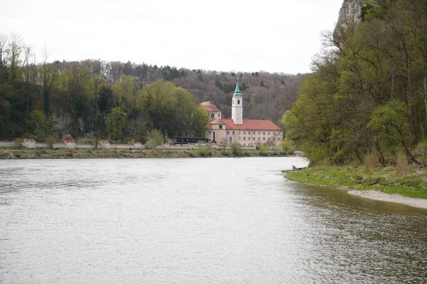 Donau Zijn Oude Wateren Zijn Gefotografeerd Beieren Bij Regensburg — Stockfoto