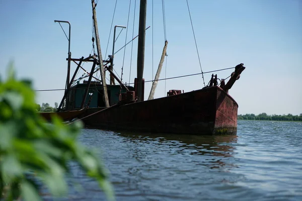 Река Дунай Старые Воды Сфотографированы Баварии Недалеко Регенсбурга — стоковое фото