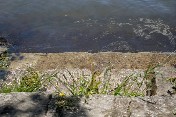 Danube River Its Old Waters Photographed Bavaria Regensburg — Stock Photo, Image