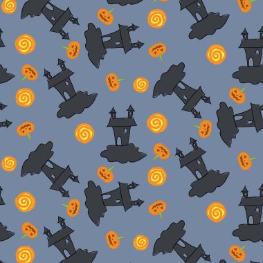 Kusursuz desenli, el yapımı cadılar bayramı harfleri siyah arka planda. Cadılar Bayramı web sitesi tasarımı, baskıları ve daha fazlası için mükemmel.