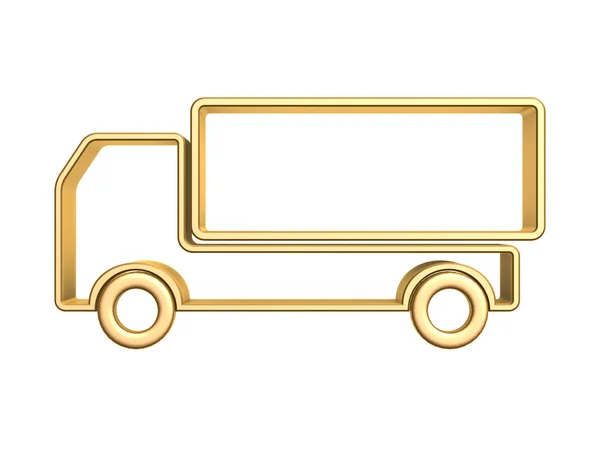 Золотий вантажівка кривої — стокове фото