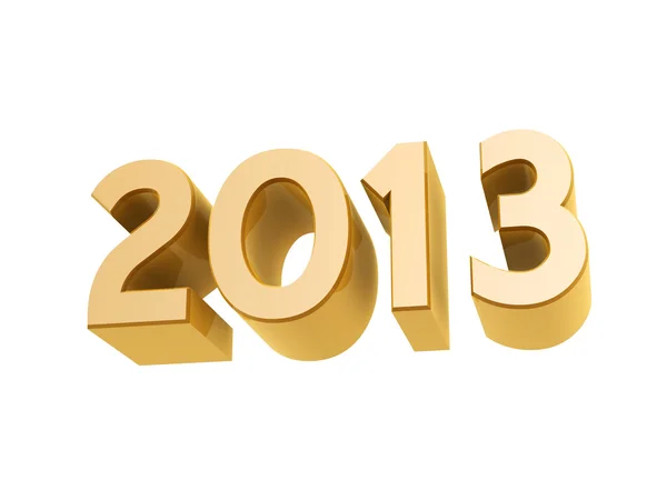 2013 roku nowy złoty symbol — Zdjęcie stockowe