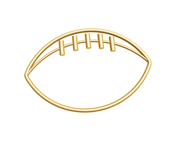 Goldenes Fußballsymbol — Stockfoto