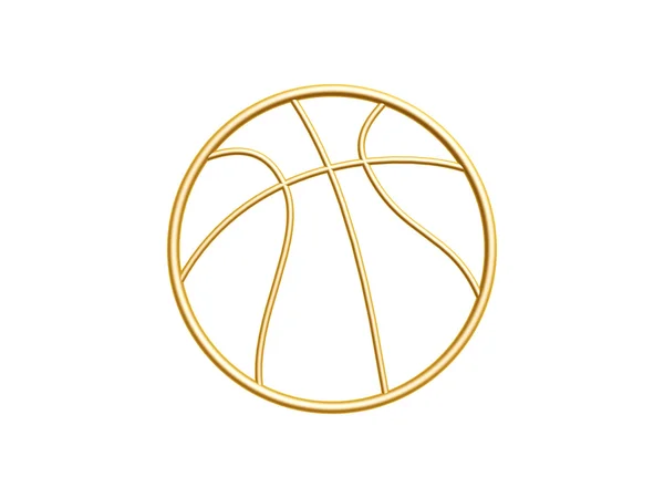 Σύμβολο χρυσό μπάσκετ — Φωτογραφία Αρχείου
