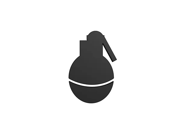 Svart granat symbol — Stockfoto