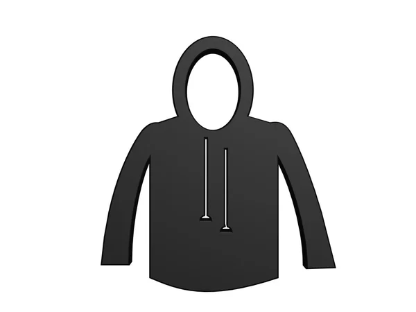 Svart hoodie — Stockfoto