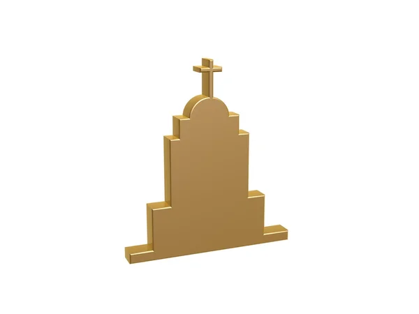 Goldene Kirche — Stockfoto
