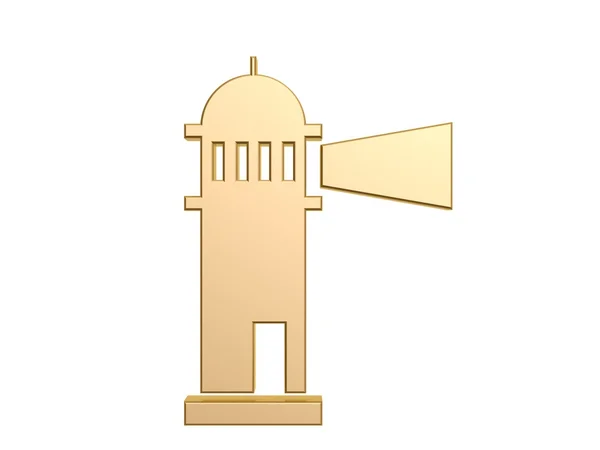 Золотой маяк — стоковое фото