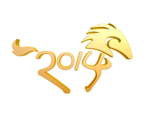 2014 konia nowy rok — Zdjęcie stockowe