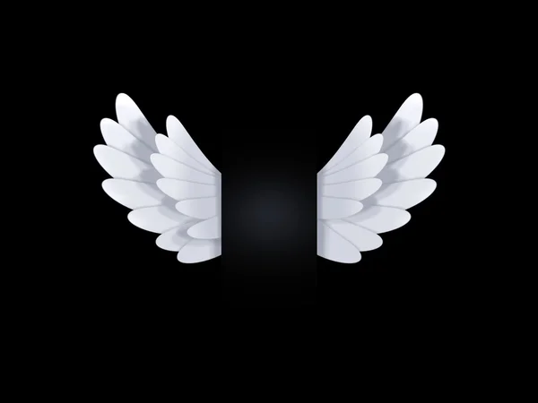 Білими крилами — стокове фото