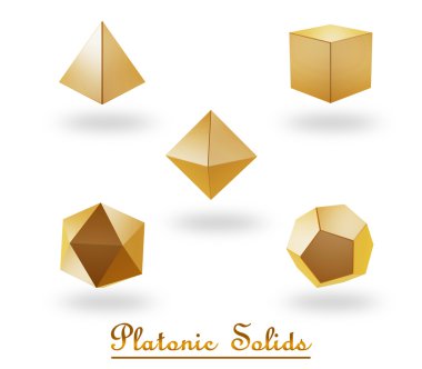 platoic solids clipart