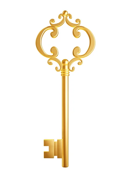 Golden Skeleton Key — Stock Photo, Image