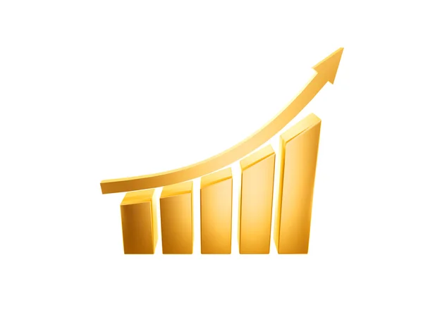 Gráfico de crescimento da curva — Fotografia de Stock