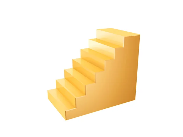 Golden steps — Stock Photo, Image