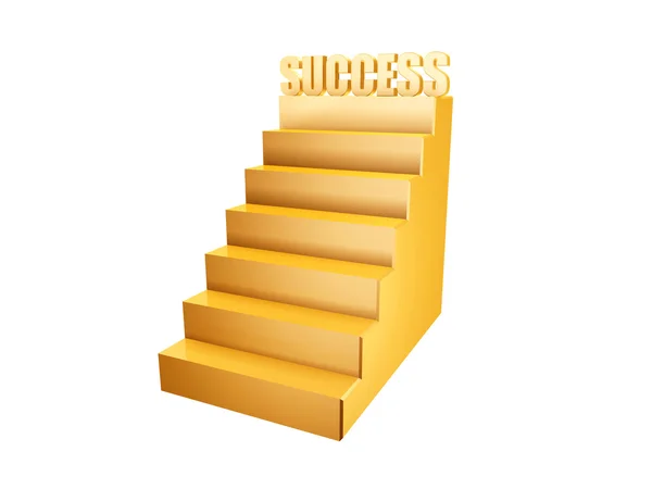 Золотые шаги — стоковое фото