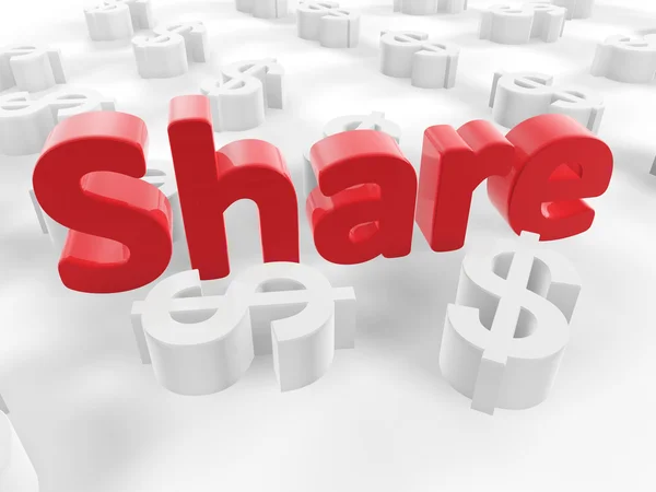 Share-Symbol — Stockfoto