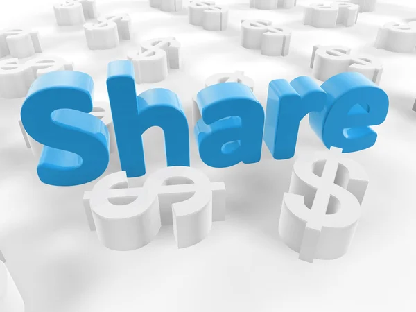 Share-Symbol — Stockfoto