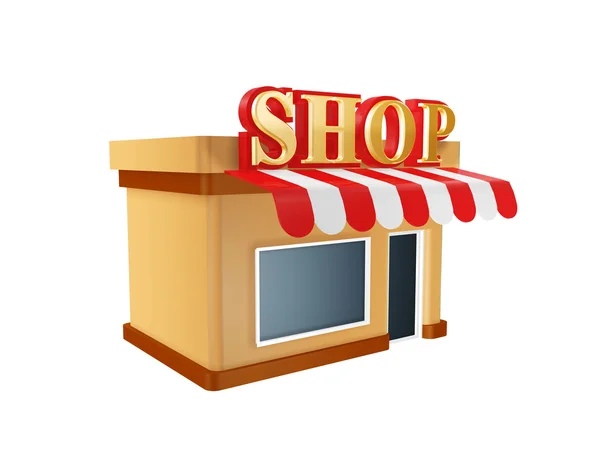 Store butik — Stockfoto