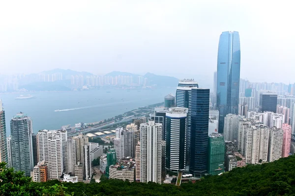 Blick auf die Stadt in Hongkong — Stockfoto