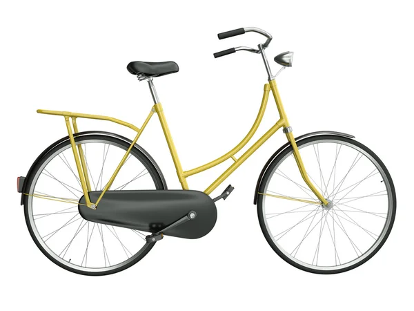 Жовтий велосипеда Стокове Фото