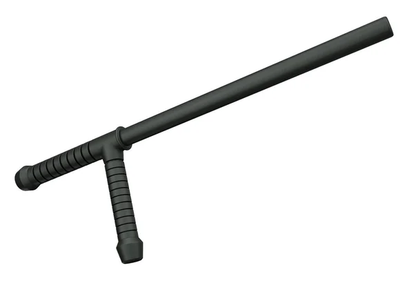 黑色 tonfa — 图库照片