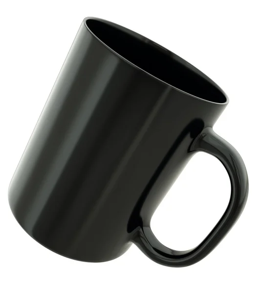 Black mug — Stock Photo, Image