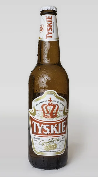 Cerveja Tyskie — Fotografia de Stock