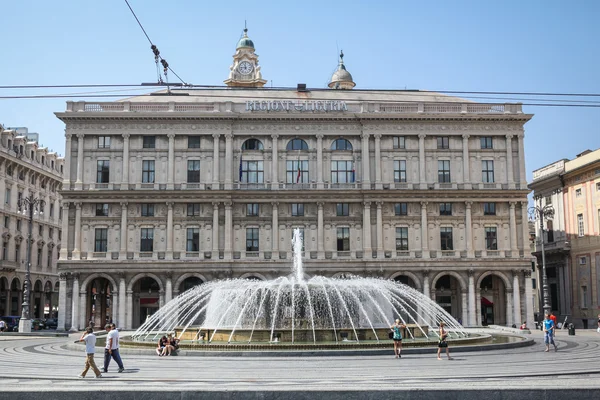 Piazza de Ferrari a Genova — Foto Stock