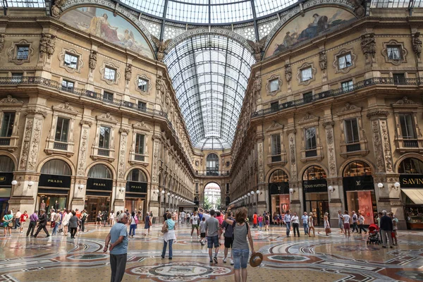 Галерея Вітторіо Емануеле II у Мілані. Ліцензійні Стокові Фото
