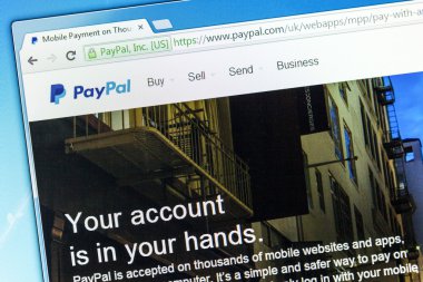 PayPal web sayfası