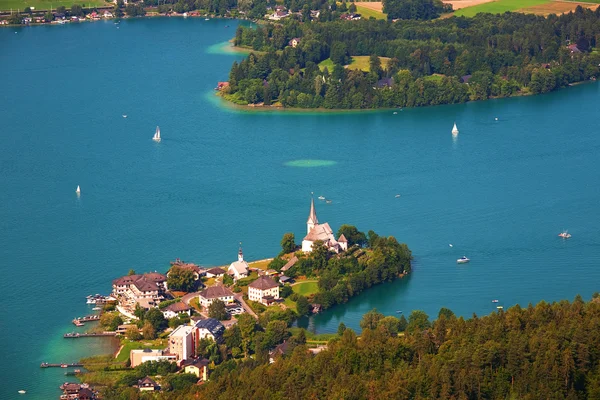 Lake Woerthersee på Kärnten Österrike — Stockfoto