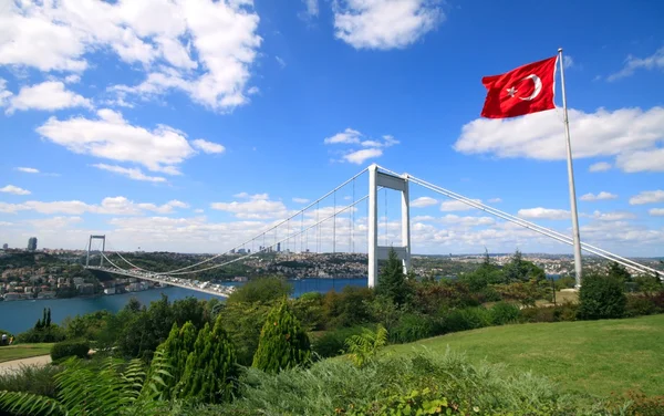 Bosporus-brug Rechtenvrije Stockafbeeldingen
