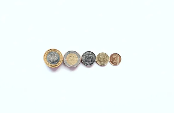 Monete turche — Foto Stock