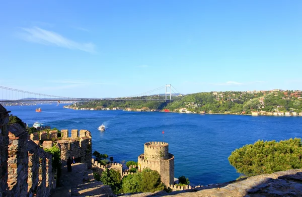 Rumeli erőd és a híd Stock Fotó