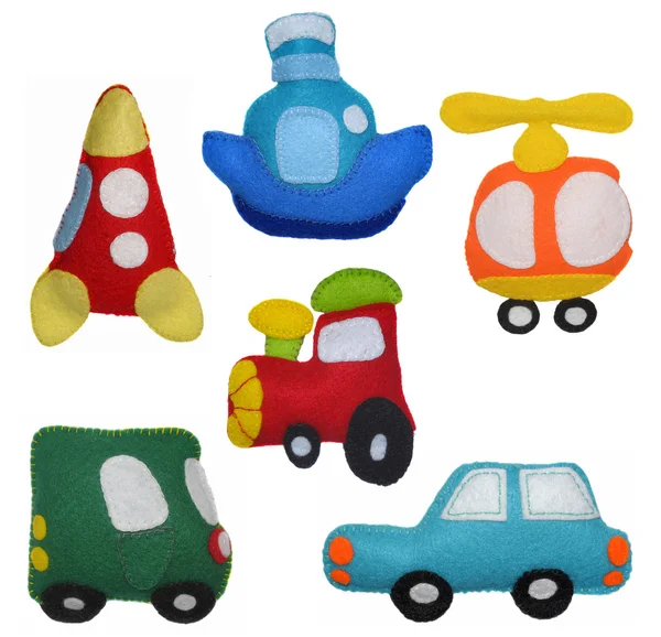 Felt toys vehicles