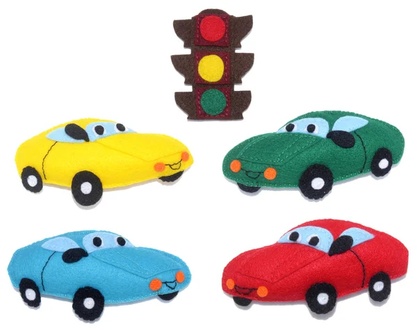 Cars and Traffic light — Stock Photo, Image