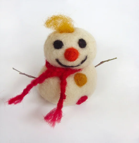 Boneco de neve engraçado — Fotografia de Stock