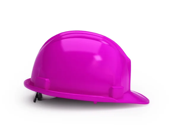 粉红色施工头盔 — 图库照片