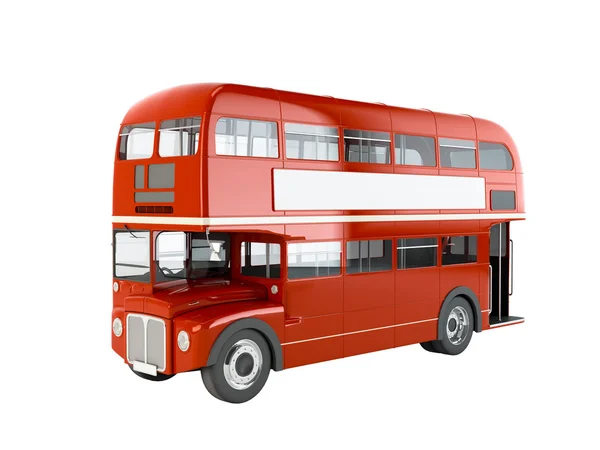 Rode Engels bus — Stockfoto