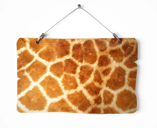 Giraffe fur notice board — Stock Photo, Image