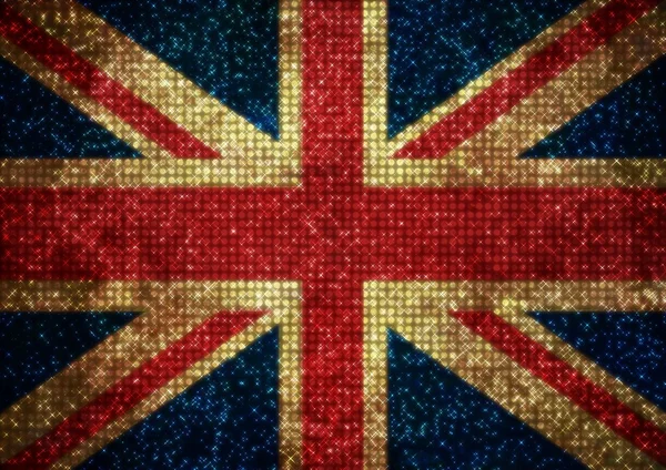 Bling uk Flagge — Stockfoto