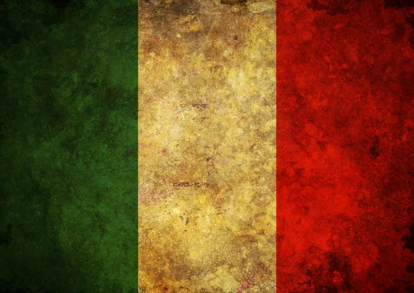 Drapeau Grunge Italie — Photo